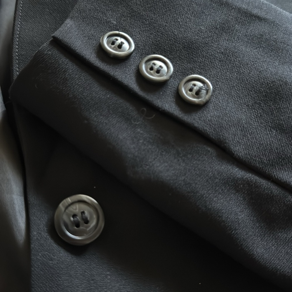 Talbots Black Single Front Three Button Blazer / … - image 6